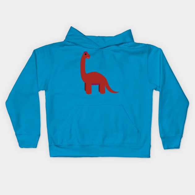 Happy Ultrasaurus Kids Hoodie by MadArtisan